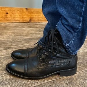Men’s Diesel Leather Combat Boots